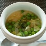 ビストロカフェ　ラピス - ★グリーンピースと春キャベツのロワイヤル