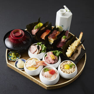 【ランチ】見て楽しい！食べて美味しい！おちょこ丼ランチ！
