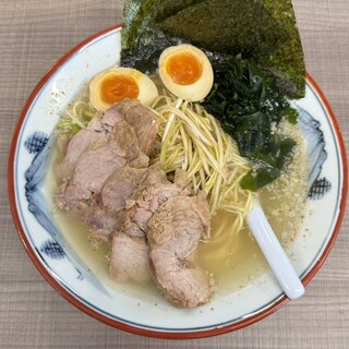 ラーメンショップ - 料理写真:■ネギ塩チャーシューメン＋煮玉子¥1,450
