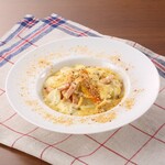 ベーカリーレストランサンマルク - 料理写真:2026秋-秋野菜とベーコンのリングイネクリームパスタ