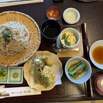 滝乃湯 - 天ぷらそば1,800円