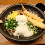 おひつごはん四六時中 - 料理写真:お昼の海老天とねばとろそば