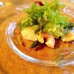 万平ホテル メインダイニングルーム - 魚介と春野菜のサラダ