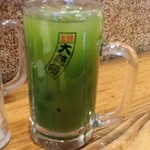 もつ焼き 大統領 - 抹茶ハイ（450円）は2杯たのんだ。