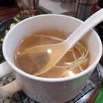 牛タンの店 赤間精肉店 - 熟成塩仕込み牛たん定食(2350円)　テールスープ