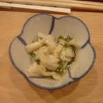 金寿司 - ホタテのヒモのオトウシ