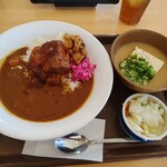 すき家 - 料理写真:ポークロックカレー・冷や汁おしんこセット