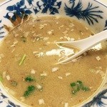 台湾料理　瑞鳳　北口店 - 芝麻醤麺、麺を食べ終わった後スープを薄めて戴きます