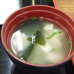 愛南 市場食堂 - 少し冷めてたお味噌汁