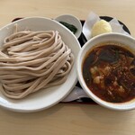 地粉うどん ヨーロッパ - 料理写真:麻辣肉汁うどん600gと卵天