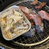 牛角 - きのこソテー　塩ハラミ