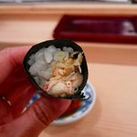 末廣鮨 - 手巻き蒸し毛カニ