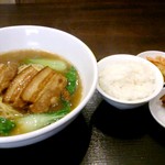 玉仙楼 - おすすめセット 角煮麺 630円