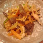 やき鳥三太郎 - お通し(２０１５年５月４日撮影)