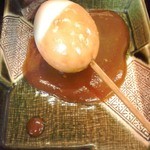 釜揚げうどん岡じま - おでんの玉子 １００円(税込)(２０１５年５月２日撮影)