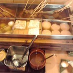 釜揚げうどん岡じま - おでん鍋(２０１５年５月２日撮影)