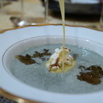 トゥ・ラ・ジョア - 2015/5蓬とトウモロコシの冷製スープ立て