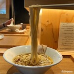 麺亭 うすざわ - 自家製麺の細ストレート麺