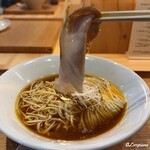 麺亭 うすざわ - チャーシューをにこれ以上､火が入らぬように避難処置