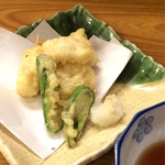 にしきや - はも天ぷら（600円）