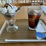すずらん工房 - 料理写真:チョコパフェ＆アイスコーヒー