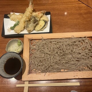 おいしい(^-^)お蕎麦屋さん　墨彩画　額装込 口コミ一覧 : 酒彩蕎麦 初代 ソラマチ店 - 押上/そば [食べログ]