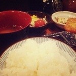 串の坊 - ごはん、おかわり出来ますよー。