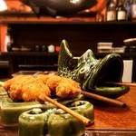 串の坊 - 串入れはお魚♡