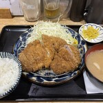 食事処 酒処 富士かつ - 料理写真:ヒレ&ロース相盛定食(1,100円)