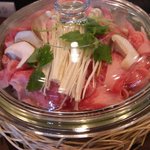 淡路島 鼓や - 淡路牛水煙蒸し（蒸す前）