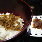 やまと吉永 - じゃこご飯と生姜の佃煮