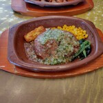 サイゼリヤ - ディアボラ風ハンバーグ ライス通常サイズ 600円 ♪
