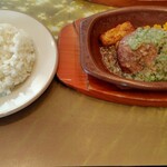 サイゼリヤ - ディアボラ風ハンバーグ ライス通常サイズ 600円 ♪