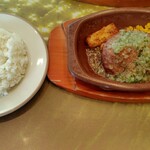 サイゼリヤ - ディアボラ風ハンバーグ ライス通常サイズ 600円 ♪