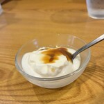 アトランティックカフェ - ランチのサービスで付くプリン｡