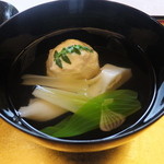 京料理 木乃婦 - 海老しんじょうの椀物