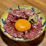 三宝苑 - ハラミ刺し