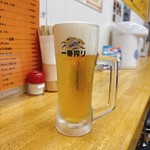 いっちゃん - 飲める様になって初めて頂く生ビール。久し振りで美味しい！