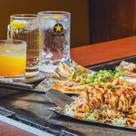 花門亭 - 料理写真:鉄板焼とドリンクも充実