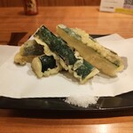 信州蕎麦みよしや - ズッキーニの天ぷら