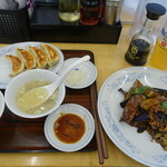 ぎょうざの満洲 - 料理写真:茄子の味噌炒め定食(1290円)
