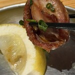 南九州畜産卸売市場 なんちく - でっかい砂肝素揚げポン酢