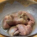 南九州畜産卸売市場 なんちく - 鶏ハツのオイル漬け