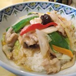 万福 - 中華丼 900円 大盛 100円