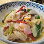 万福 - 中華丼 900円 大盛 100円