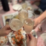 ワインシャトー大迫 - 息子と乾杯♪(*^^)o∀*∀o(^^*)♪
