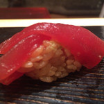 鮨 とかみ - 2015/5_ランチ4貫目：赤身のづけ