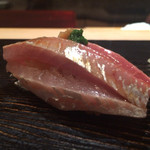 鮨 とかみ - 2015/5_ランチ11貫目：鰺