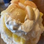cafe 蕾 - 桃のデザートは、コレが今季最後かな…