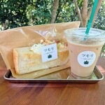 ツモリ - 料理写真:たまごトーストサンドとアイス濃厚ミルクティー